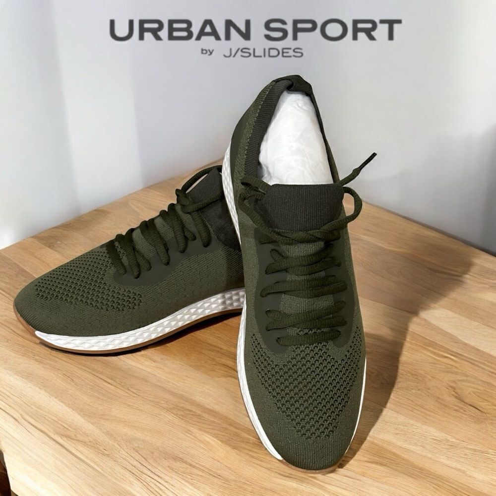 URBAN SPORT by J/Slides Women’s Talia Sneakers in Size 9.5M in Olive Color